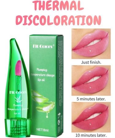Aloe Vera Chili Lip Oil - Natural Color Changing Lip Plumping Gloss - Long Lasting - Moisturizing - Non-Sticky - For Lip Care - Prevents Dry Lips and - Buy Online on GoSupps.com
