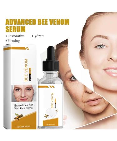 Bee Venom Serum Bee Venom For Face And Neck With Collagen Wrinkle Removal And Firming Moisturizing Lifting Natural Bee Venom For All Skin Types Bee Venom Essential Oil For Men And Women(2 PCS) - Buy Online on GoSupps.com