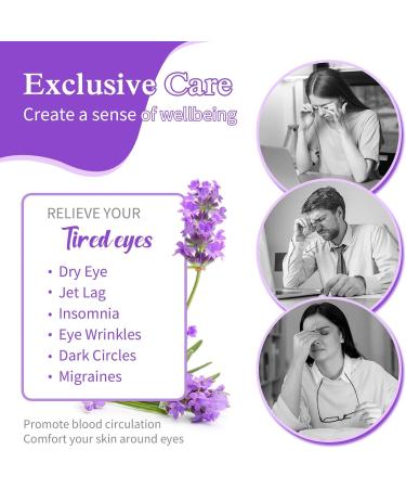 12 Packs Steam Eye Masks for Dry Eyes Lavender Heated Eye Mask Disposable Warm Compress for Eyes Eye Compress Moist Heat Relieve Eye Fatigue for Dark Circles Puffy Eyes - Buy Online on GoSupps.com