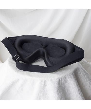 Sleep Masks Eye mask Extra Soft Eye Mask Sensation-Free Eye Mask Unisex Sleep Mask Zero Eye Pressure 3D Sleep Mask 100% Blackout Nighttime Eye Mask Tranquil Choice Black