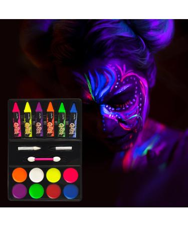 Nebulaglam 16 colors UV Bodypainting UV Color Schminke Neon UV children's make -up Set Face Paint make -up set Fasching Carnival Halloween Christmas Schminke D# 16 Colors - Buy Online on GoSupps.com