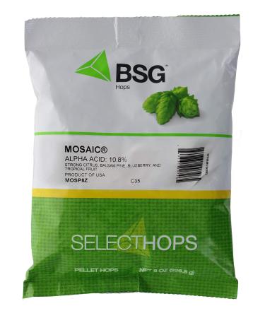 BSG Hops Mosaic Hop Pellets 8 oz. BSG Hops Mosaic Hop Pellets 8 oz. - Buy Online on GoSupps.com