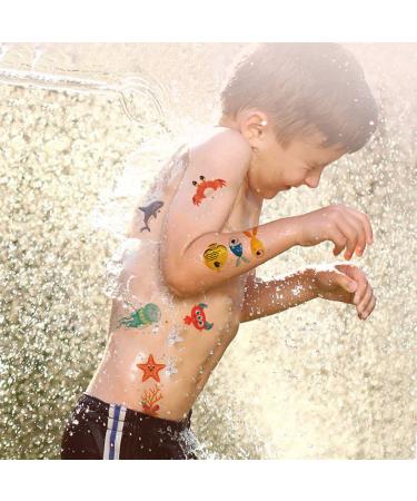 Tazimi Sea Animals & Monster Temporary Tattoos - 20 Pcs Cute Ocean Animals for Kids Birthday Party Favors - Buy Online on GoSupps.com
