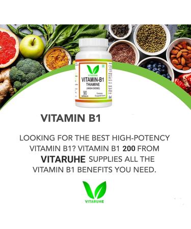 Vitamin B1 (Thiamine) High Dose 90 Capsules - Buy Online on GoSupps.com
