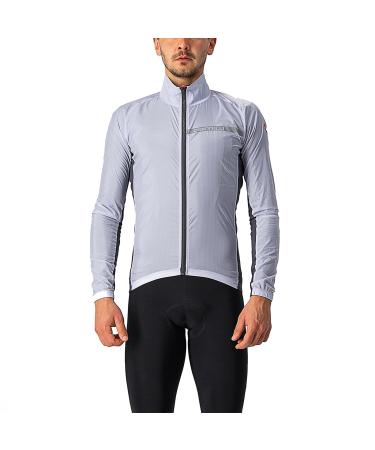 CASTELLI Men's Squadra Stretch Jacket (1 Pack) XL Silver Grey/Dark Grey