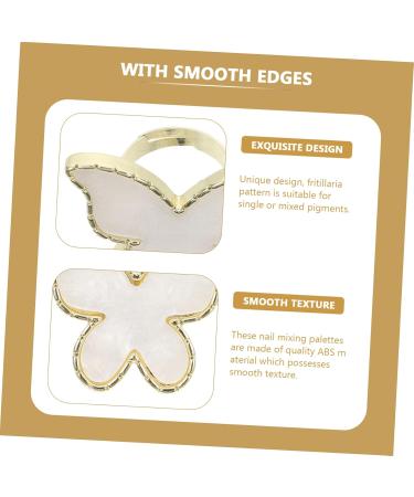 3pcs Nail Art Ring Palettes - Color Holders & Mixing Trays for Manicure | Nail Polish Tools - Buy Online on GoSupps.com