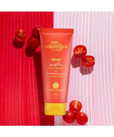 Detan+ Smoothie Face Wash with Cherry Tomato | Reduce Tanning & Hydrate Skin | Gentle Cleanser for Dirt & Oil | 3.38 Fl Oz | Shop Now - Buy Online on GoSupps.com
