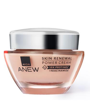 Avon Anew Skin Renewal Power Cream 50ml Formulated with Protinol Technology Boost Collagen and Activate Suface Skin Renewal For Hydrated Firmer Looking Skin Cruelty Free Power Face Cream