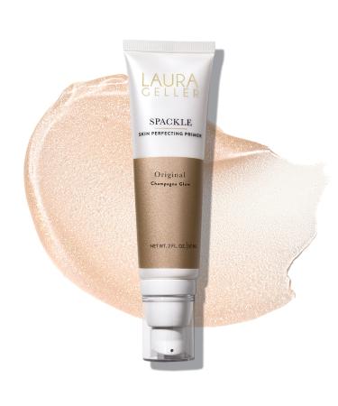 LAURA GELLER NEW YORK Spackle Super-Size - Champagne Glow - 2 Fl Oz - Skin Perfecting Primer Makeup with Hyaluronic Acid - Long-Wear Foundation Face Primer 02 Champagne Glow