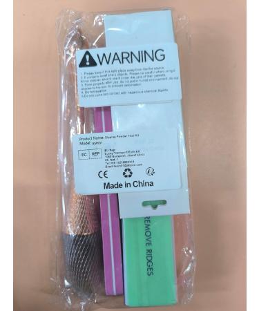 Dipping Powder Tool Kit - French Nail Dipping Powder Tray Nail Dust Brush Files & Buffers for Perfect Nail Art - Buy Online on GoSupps.com