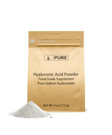 PURE ORIGINAL INGREDIENTS Hyaluronic Acid Water Soluble Fine Powder (4 Ounce)
