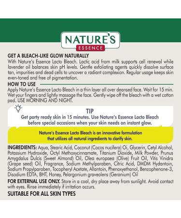 METROL Nature's 4 Natures Lacto Bleach Tan Removal Cream with Milk Honey (50gm) - Buy Online on GoSupps.com