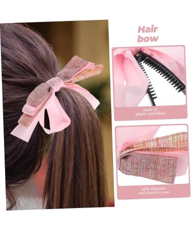 Banana Clip Fishtail Holder French Clincher Combs Banana Bow Clip Bow Clip for Women Miss Plastic Curlers Hair - Buy Online on GoSupps.com
