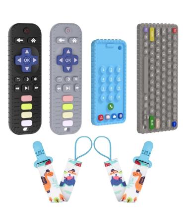 JIECH Remote Teether Toys for Babies & Phone Teether Toys for Babies