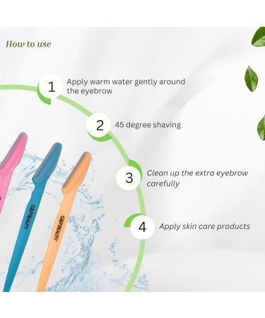 G&P BEAUTY Precision Face & Eyebrow Dermaplaning Kit | 3 Exfoliating Razors & Precision Covers | Perfect Gift for Women | International Shipping Available - Buy Online on GoSupps.com