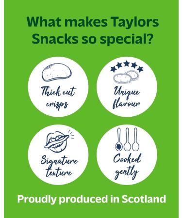 Straight Cut Crisps Multipack by Taylors Snacks | Pickled Onion Crisps | Thick Cut Bold Flavour | 8 x 150g Crisps Share Bags Pickled Onion 150g x 8 - Buy Online on GoSupps.com