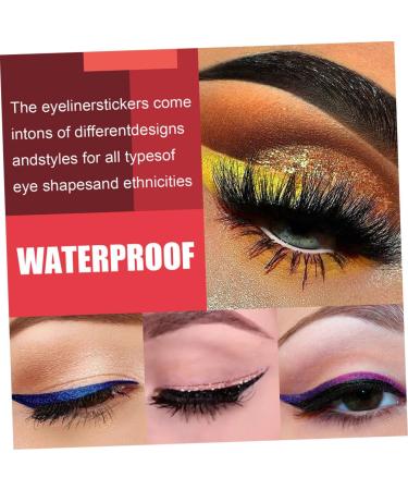 Balacoo 28 Pairs Glitter Eyeliner Stickers Eyelash Stickers Eye Line Strips Eyes Applique Strip 1 count (Pack of 1) As Shown 1 - Buy Online on GoSupps.com