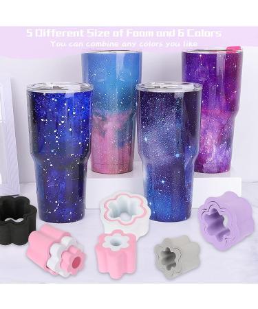 30 Pcs Cup Turner Foam Set | 5 Sizes Inserts for Tumblers & Water Bottles | Spinner Sponge Accessories | 1.57/2.44/2.83/3.18/3.74 Inch Diameter | 6 Colors - Buy Online on GoSupps.com