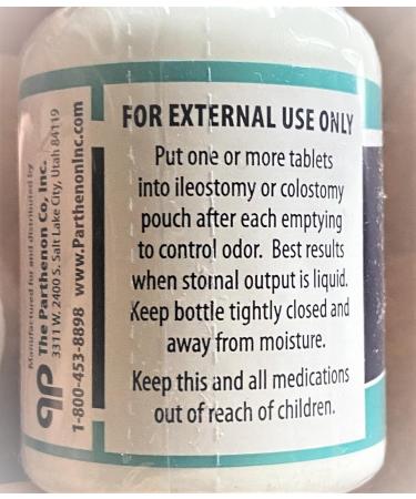 Devko Ostomy Pouch Deodorizer Tablets - Charcoal Odor Control | 100 Tablets for Freshness - Buy Online on GoSupps.com