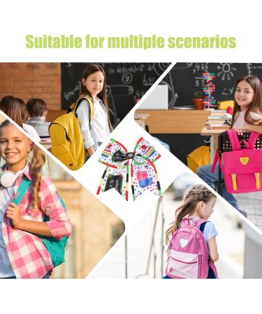 Back to School Hair Clips | Back to School Girls Hair Barrettes | Chic Hair Accessories Portable Barrettes for Students - Buy Online on GoSupps.com