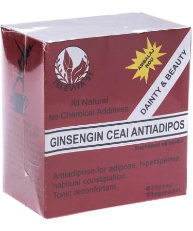  Nat Life Detox Ginseng Slim Tea 2-Pack of Anti-Dipose Tea Boxes with Ginseng for Faster Cellulite Loss Purification and Improved Digestion - Buy Online on GoSupps.com