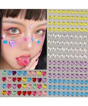 12MM Nails Diamond Decoration Eyeshadow Gems Makeup Rhinestone Face Sticker Festival Party DIY Body Glitter(04) Style3 - Buy Online on GoSupps.com