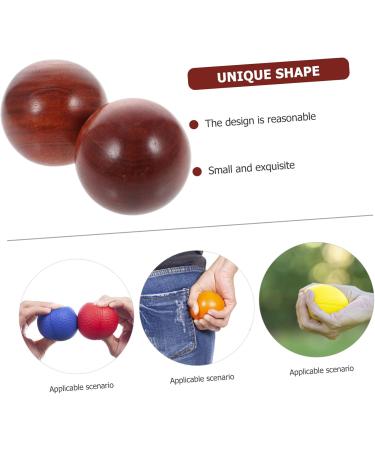 Clispeed Handball Massage Balls - 5 Sets of Wooden Hand Exercise Devices for Outdoor Use | Portable Gymnastics Balls for Massage & Craft Activities - Buy Online on GoSupps.com