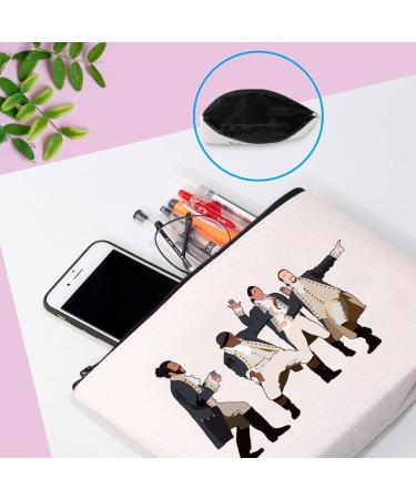 Shop GJTIM Hamilton Make-up Bag - Ideal for Musical Fans & Everyday Use | Accessories Featuring Hamilton Characters - Buy Online on GoSupps.com