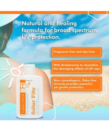 Solbar PF Sunscreen Cream SPF 50 4 oz - Pack of 2 | Broad Spectrum Sun Protection - Buy Online on GoSupps.com