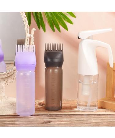 Pimoys Root Comb Applicator & Continuous Hair Spray Bottle | Hair Oil & Water Mister for Dye Hairstyling | Purple & Black - Buy Online on GoSupps.com