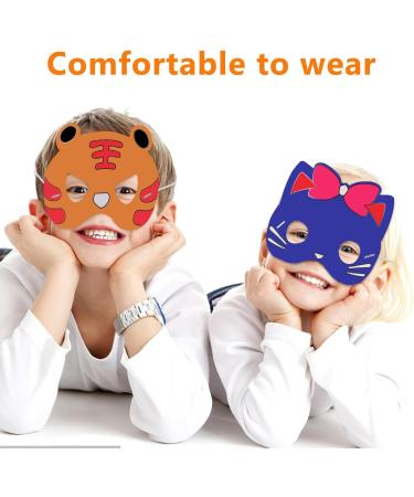 Vicasky Animal Masks for Kids - DIY Empty Graffiti Jungle Carnival Masks for Parties & Halloween - Buy Online on GoSupps.com