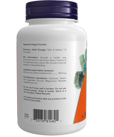Now Foods Selenium 100mcg (yeastfree) 250tab Unflavored 250 count (Pack of 1) - Buy Online on GoSupps.com