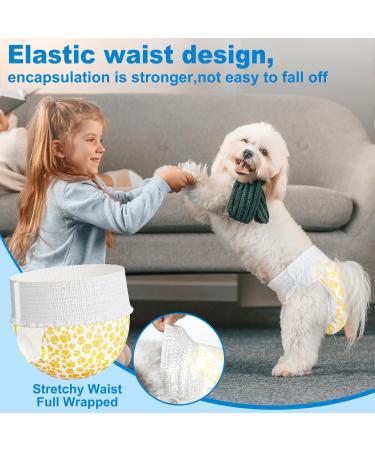 15 Pack S Pull-On Disposable Dog Diapers for Female & Male Dogs - Stretchy Waistband Fits 26-46 cm International Shipping - Buy Online on GoSupps.com