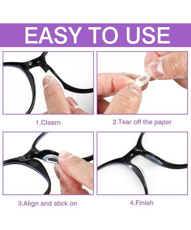 Comnico Self-Adhesive Glasses Pads Set - 16 Pairs of Silicone Nose & Ear Pads for Sunglasses & Reading Glasses - Buy Online on GoSupps.com
