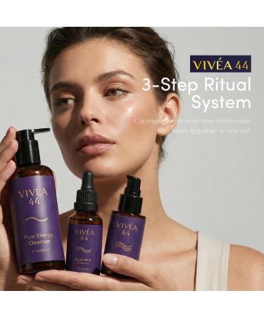 VIV A 44 Pure Energy Cleanser Gentle Face Wash with Ceramides Niacinamide & Green Tea Extract Hydrating Cream Cleanser for Balanced Skin Vegan & Cruelty-Free 6.7 fl oz / 200 ml - Buy Online on GoSupps.com