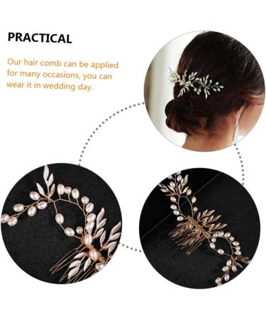 FRCOLOR Piece Hair Accessories for Women Wedding Alloy Hair Topper Pearl Hair Accessories for Women Hair Clip - Buy Online on GoSupps.com