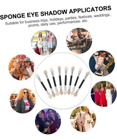 WOONEKY 20pcs Latex Eye Shadow Stick Eye Makeup Eyeshadow Tip Brush Eye Shadow Sponge Plastic - Buy Online on GoSupps.com