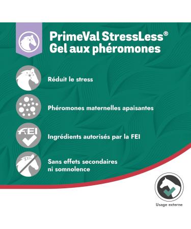 Primeval Stressless Pheromon Gel - Natural Calming Supplement for Horses | Ideal for Transport & Veterinary Care (10 Packs) - Buy Online on GoSupps.com