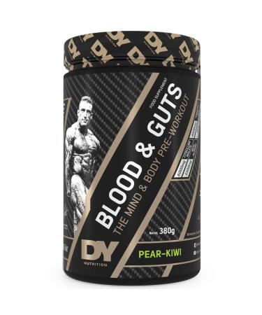 DY Nutrition - Blood and Guts Pre-Workout 380g (Pear Kiwi) Pear Kiwi 20 Servings (Pack of 1)