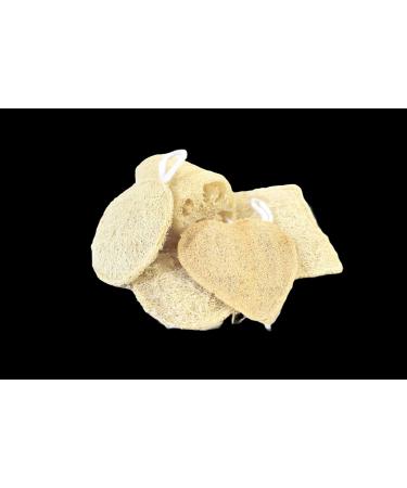 All Natural Loofah Sponge Set - Eco-Friendly Egyptian Exfoliating Scrubbers for Face & Body Care - Buy Online on GoSupps.com