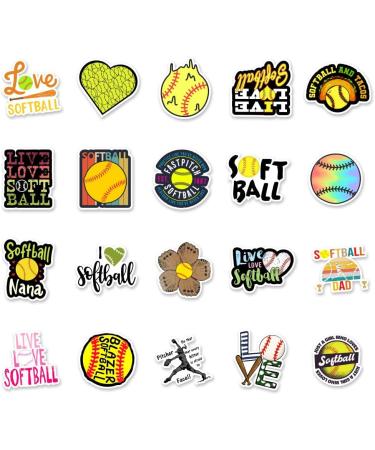 150 PCS Softball Stickers - Waterproof Vinyl Decals for Scrapbooking, Laptop, Water Bottles - Motivational Accessories for Teens Girls - Buy Online on GoSupps.com