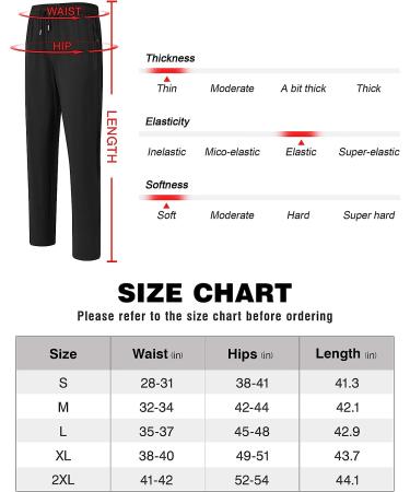 Rdruko Men's Lightweight Breathable Quick Dry Outdoor Sports Pants - Black, X-Large - Buy Online on GoSupps.com
