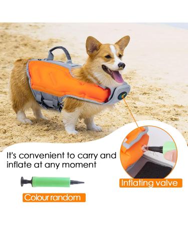 Ownpets Inflatable Dog Vest - High Buoyancy Light Swim Vest for Dogs | Adjustable Pet Rescue with Reflective Strips (XL) - Buy Online on GoSupps.com