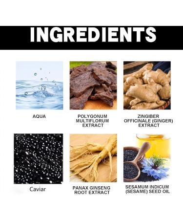 Plant-Based Hair Coloring Cream Caviar Hair Color Cream Protein Color Protecting Hair Dyeing Cream for Women and men (Black Brown) - Buy Online on GoSupps.com