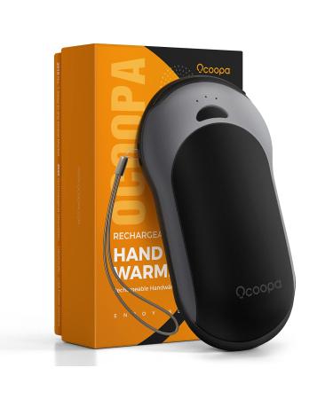 OCOOPA IP45 Waterproof Hand Warmer Rechargeable, Up to 15hrs Heat,10000mAh Durable Quick Charge Electric Hand Heater, PD Compatible, 3 Levels for Outdoors, Heavy Duty, H01-PD PRO Deep jungle green