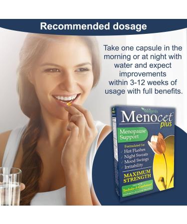 Menocet Plus Menopause Support - Natural Relief for Hot Flashes, Night Sweats & Mood Swings - 30 Tablets - Buy Online on GoSupps.com