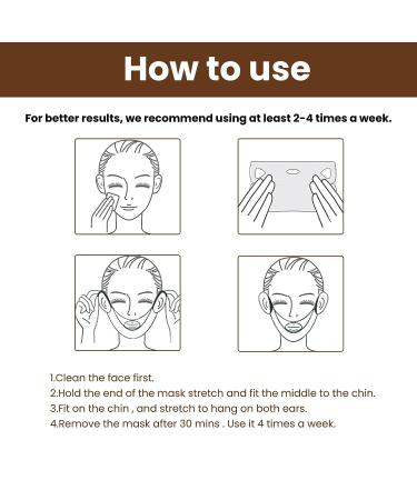 5 Pcs V Line Face Masks with Aloe Vera - Anti-Aging Hydrogel Collagen Mask for Neck Tightening and Double Chin Toning - Buy Online on GoSupps.com
