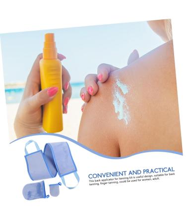 Premium Self Tanning Applicator Set - Back Lotion Applicator & Finger Glove for Effective Sun Protection | Ideal for Adults - Buy Online on GoSupps.com
