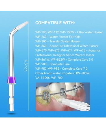6-Pack Replacement Orthodontic Tips for Waterpik & Other Oral Flossers - Compatible Water Flossing Solutions - Buy Online on GoSupps.com