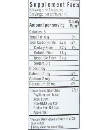 Yerba Prima Daily Fiber 625mg 180 Caplets - Natural Digestive Support - Buy Online on GoSupps.com